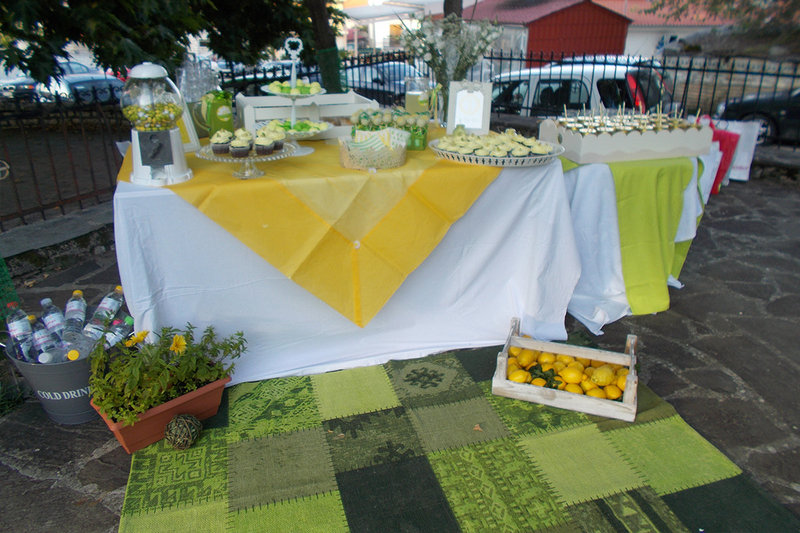 Lemon themed christening!