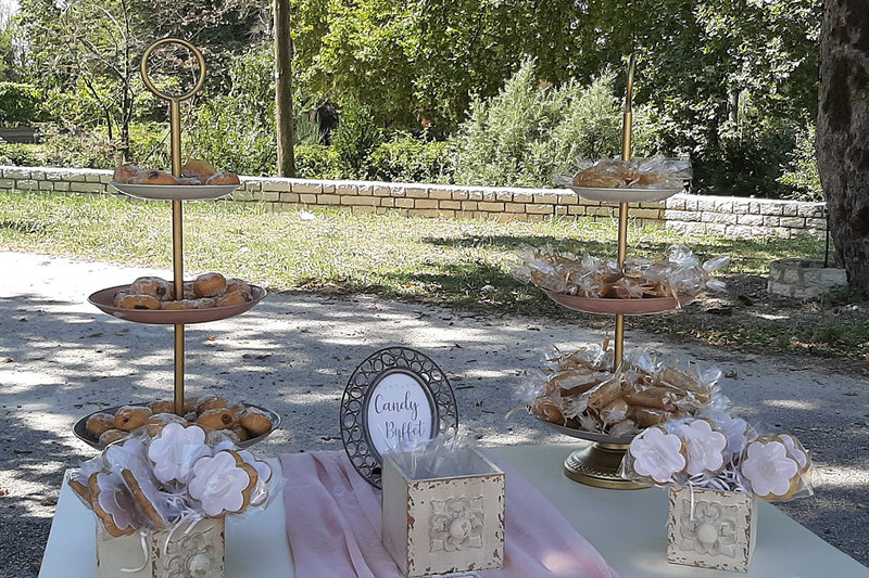 Pink &  ivory christening decor!