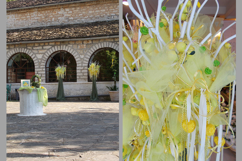 Lemon themed christening!