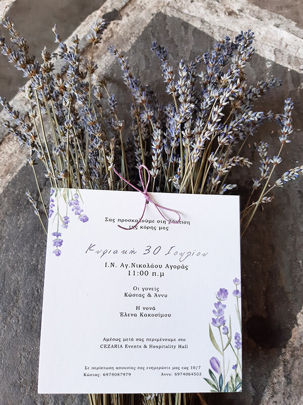 Lavender themed baptism!