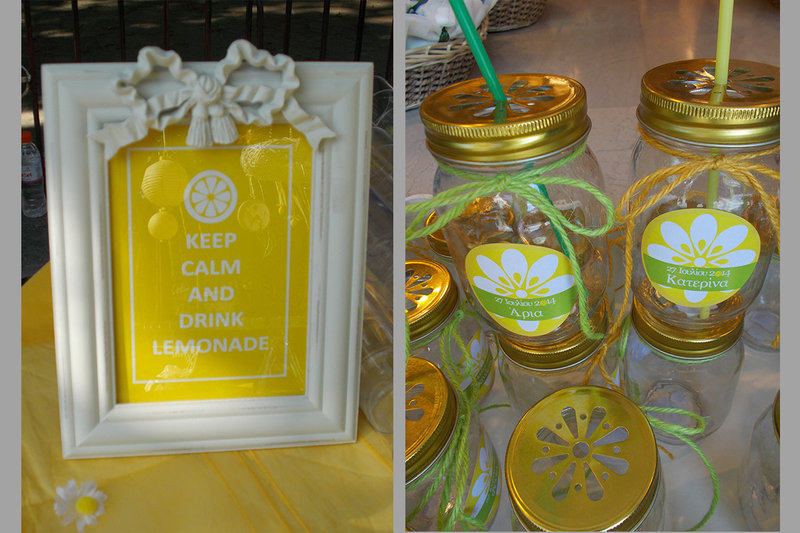 Lemon themed christening!