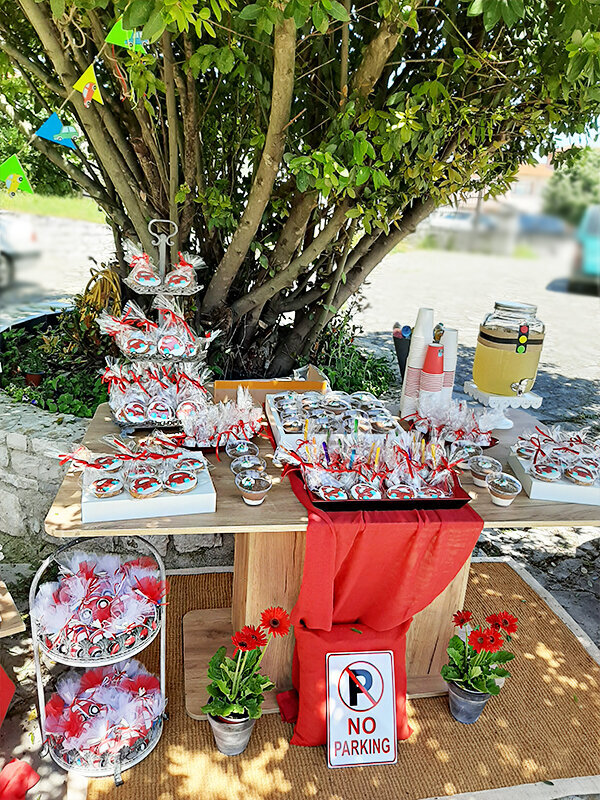 Red car baptism!