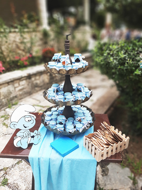 Smurfs christening theme!