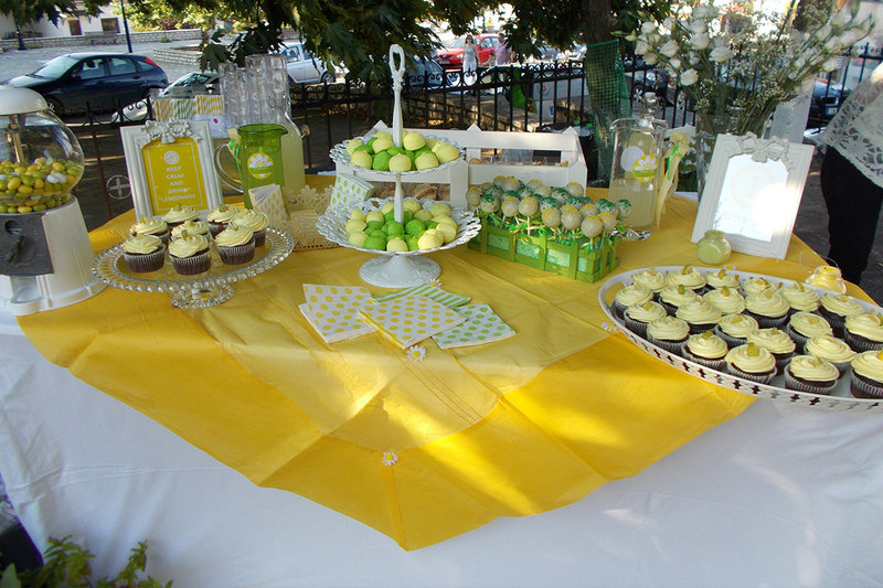 Lemon themed christening!