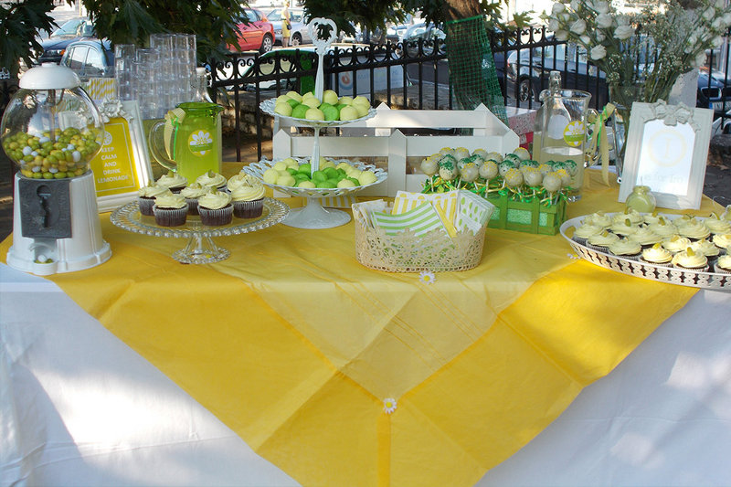 Lemon themed christening!