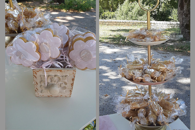 Pink &  ivory christening decor!