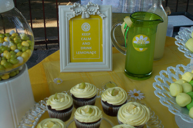 Lemon themed christening!