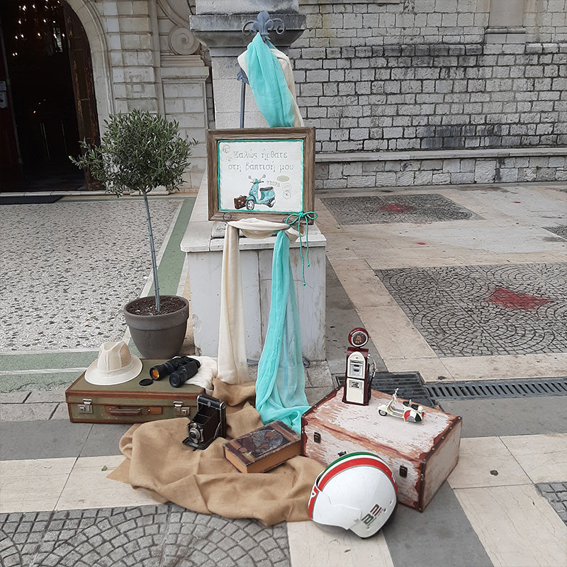 Vintage vespa baptism day!