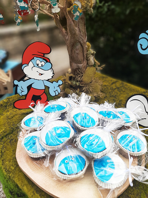 Smurfs christening theme!