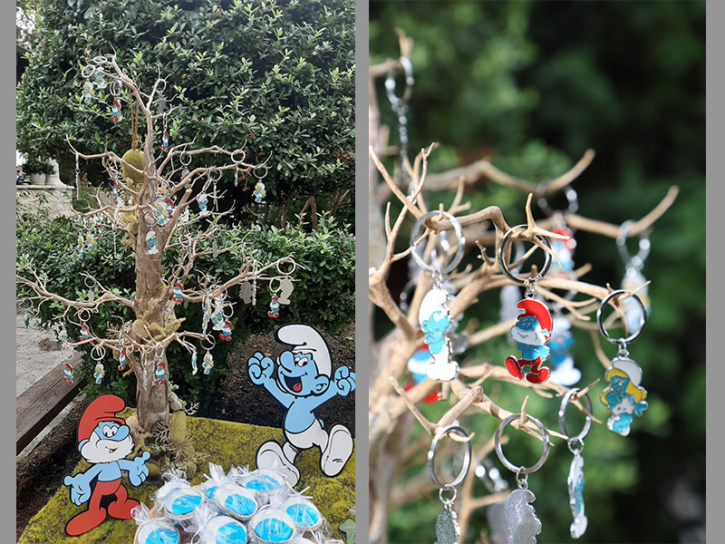 Smurfs christening theme!