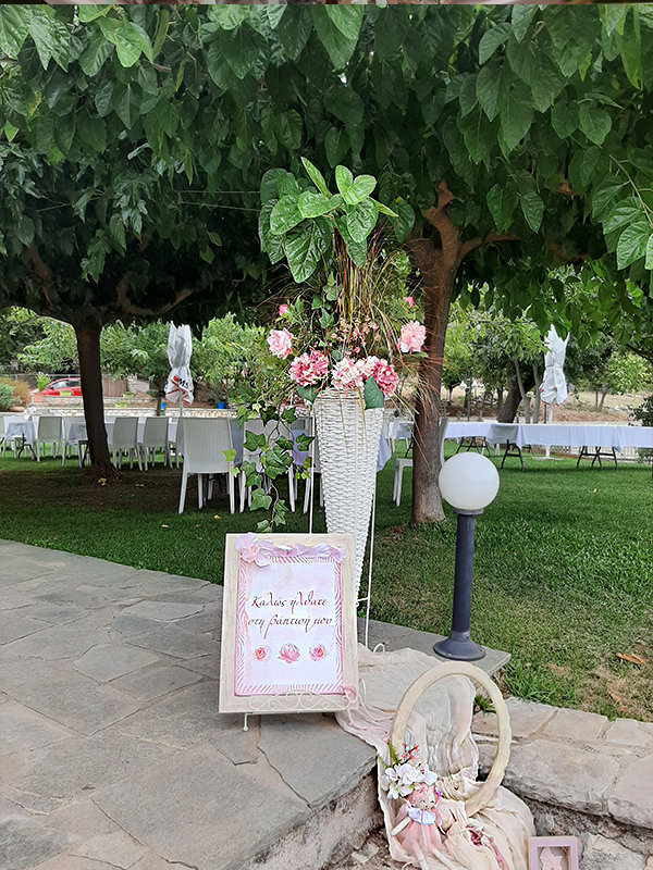 Floral christening in the country!