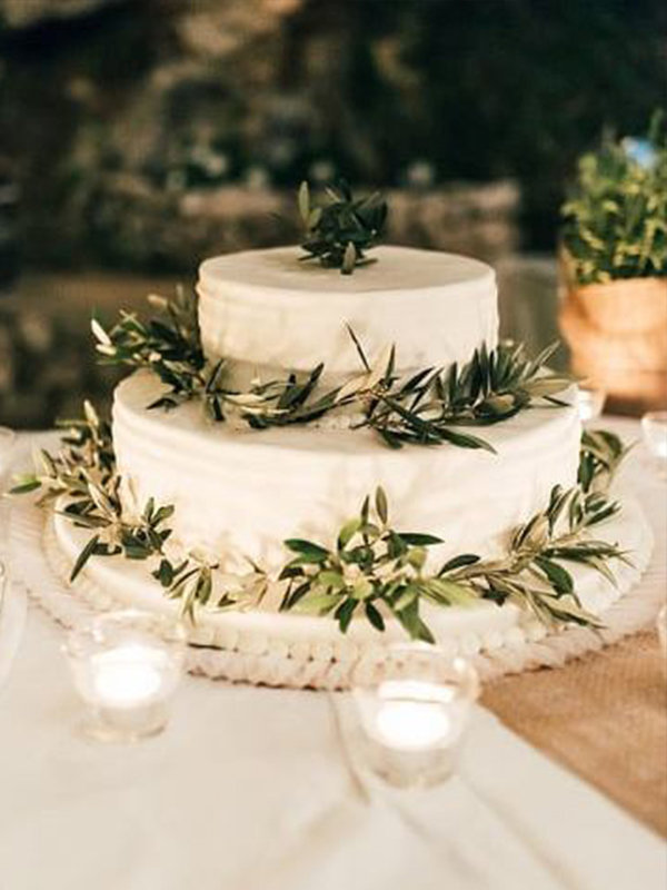 An olive themed wedding ceremony