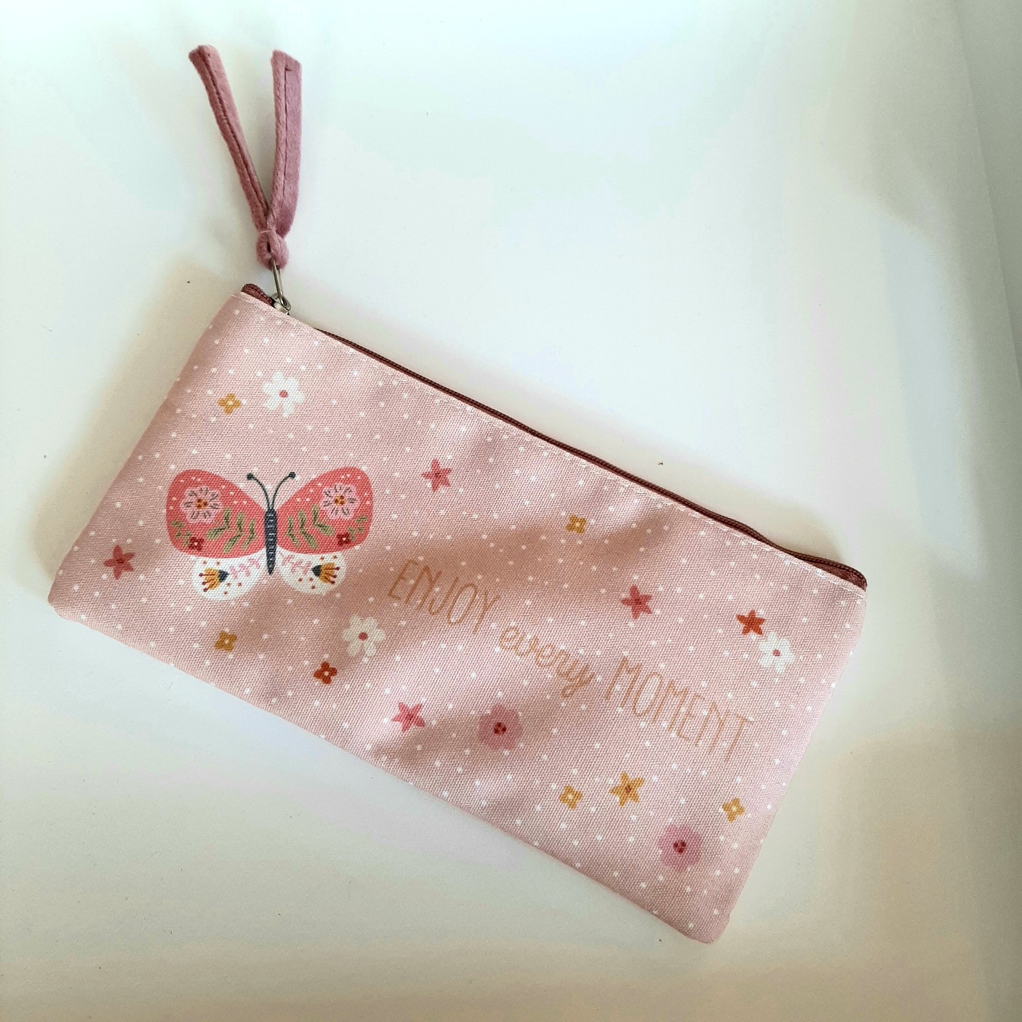 Pencil case with butterfly