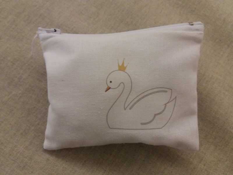 Mini wallet with swan